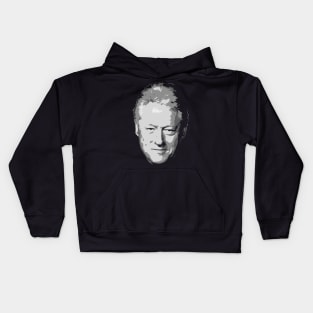 Bill Clinton Black and White Kids Hoodie